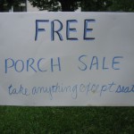 Days 77-84 Porch Sale Sign