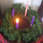 Days 365+111 Advent wreath.